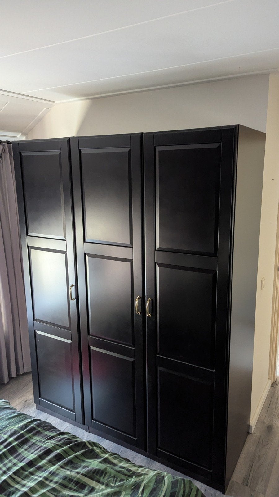 Ikea Pax kast zwart - 150x60x201,5 cm, Gebruikt, 100 tot 150 cm, 200 cm of meer, 50 tot 75 cm