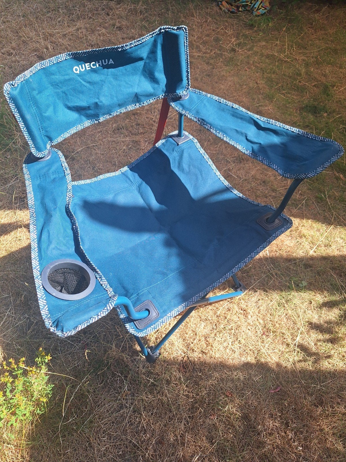 Quechua opvouwbare campingstoel, Caravans en Kamperen, Kampeermeubelen, Zo goed als nieuw, Campingstoel, Ophalen