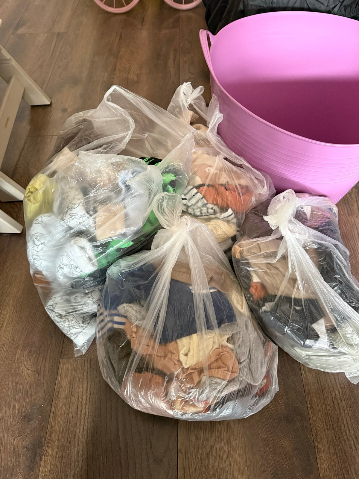 4 tassen jongens kleding, maat 50-62, Kinderen en Baby's, Ophalen of Verzenden, Gebruikt