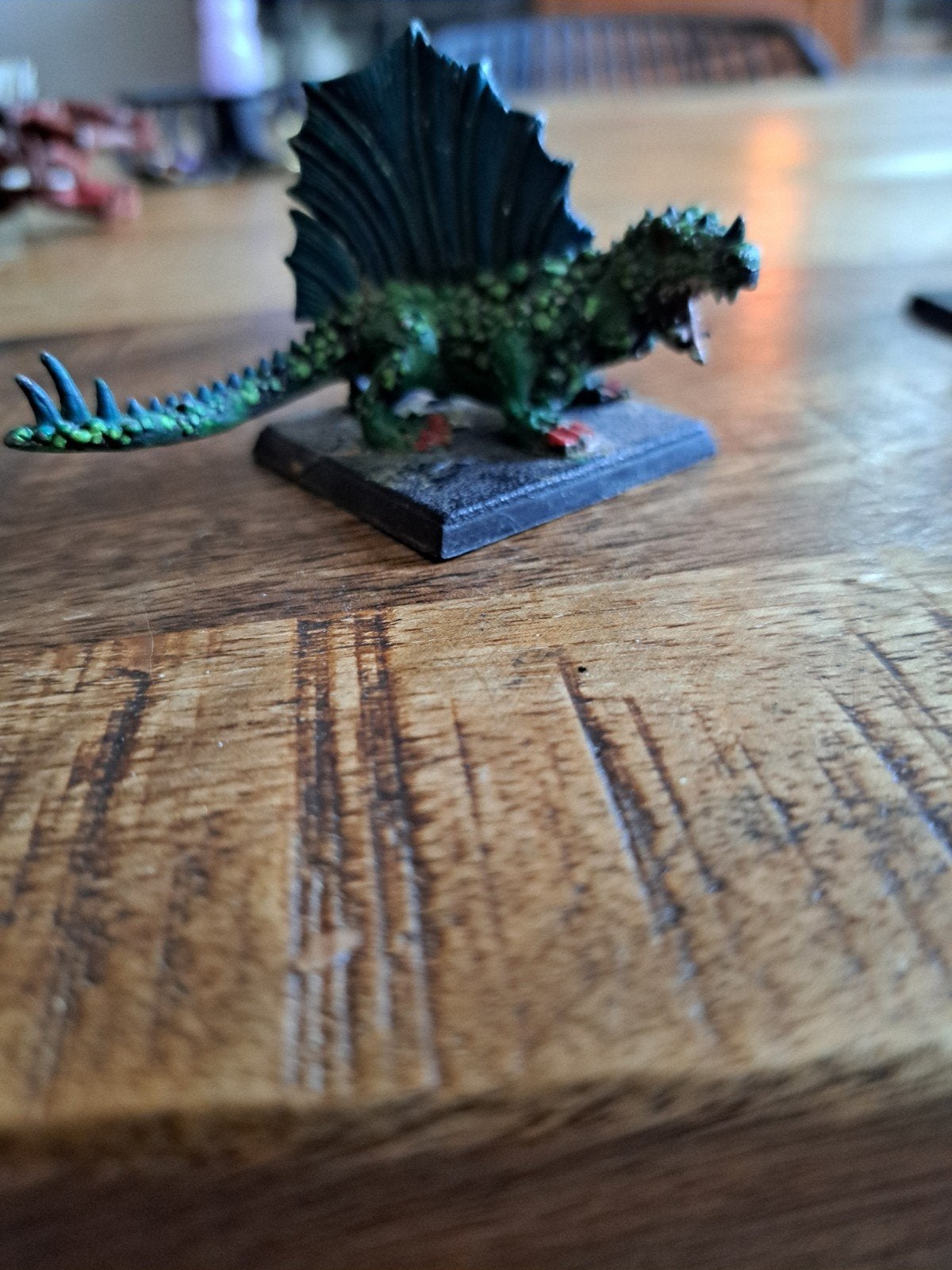 Warhammer Lizardmen: Vuursalamander + 5 Figuren, Ophalen of Verzenden, Gebruikt