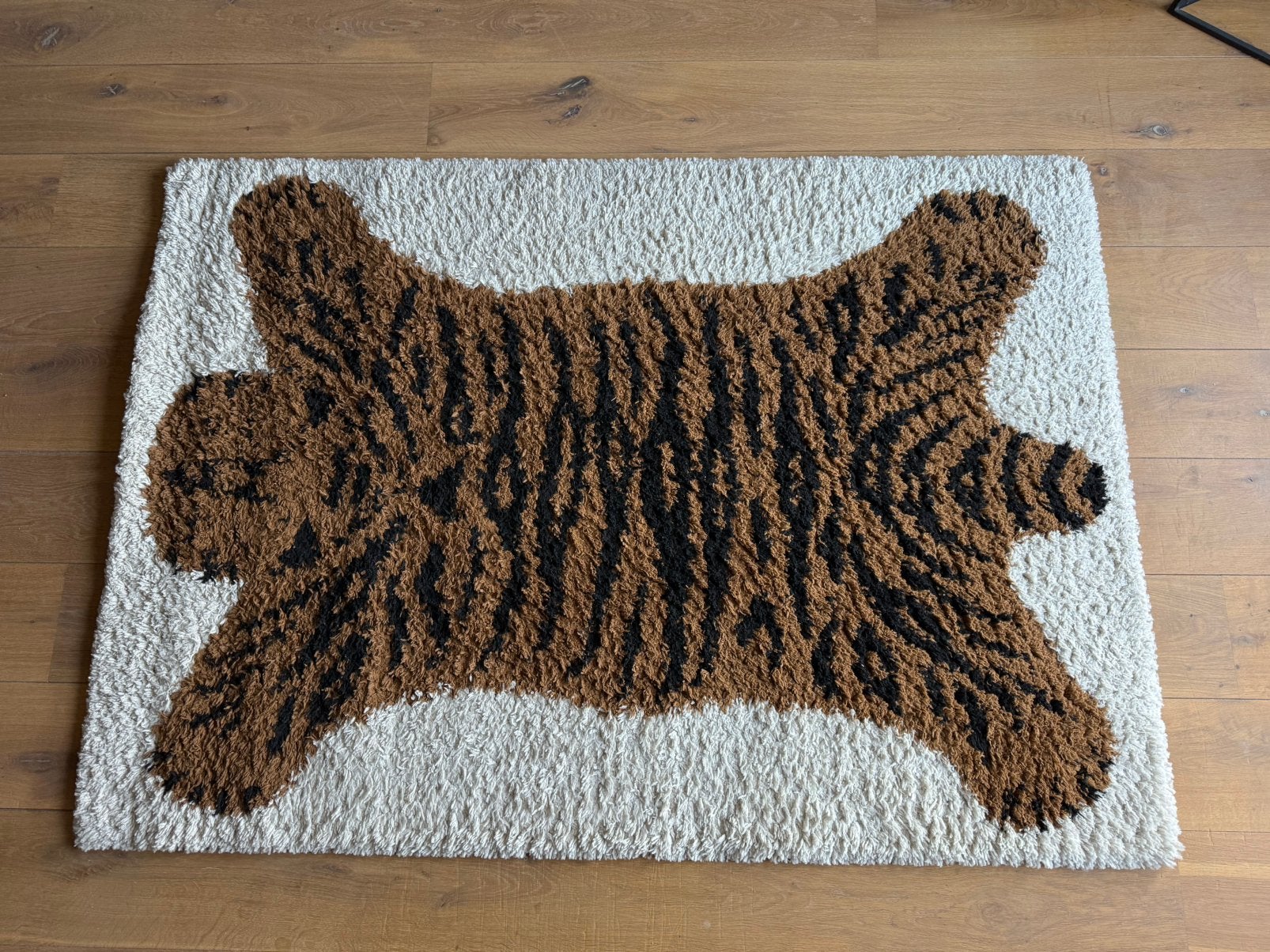 Vloerkleed 120x170 tijger kinderkamer hoogpolig, Ophalen, Zo goed als nieuw, Rechthoekig, 200 cm of meer