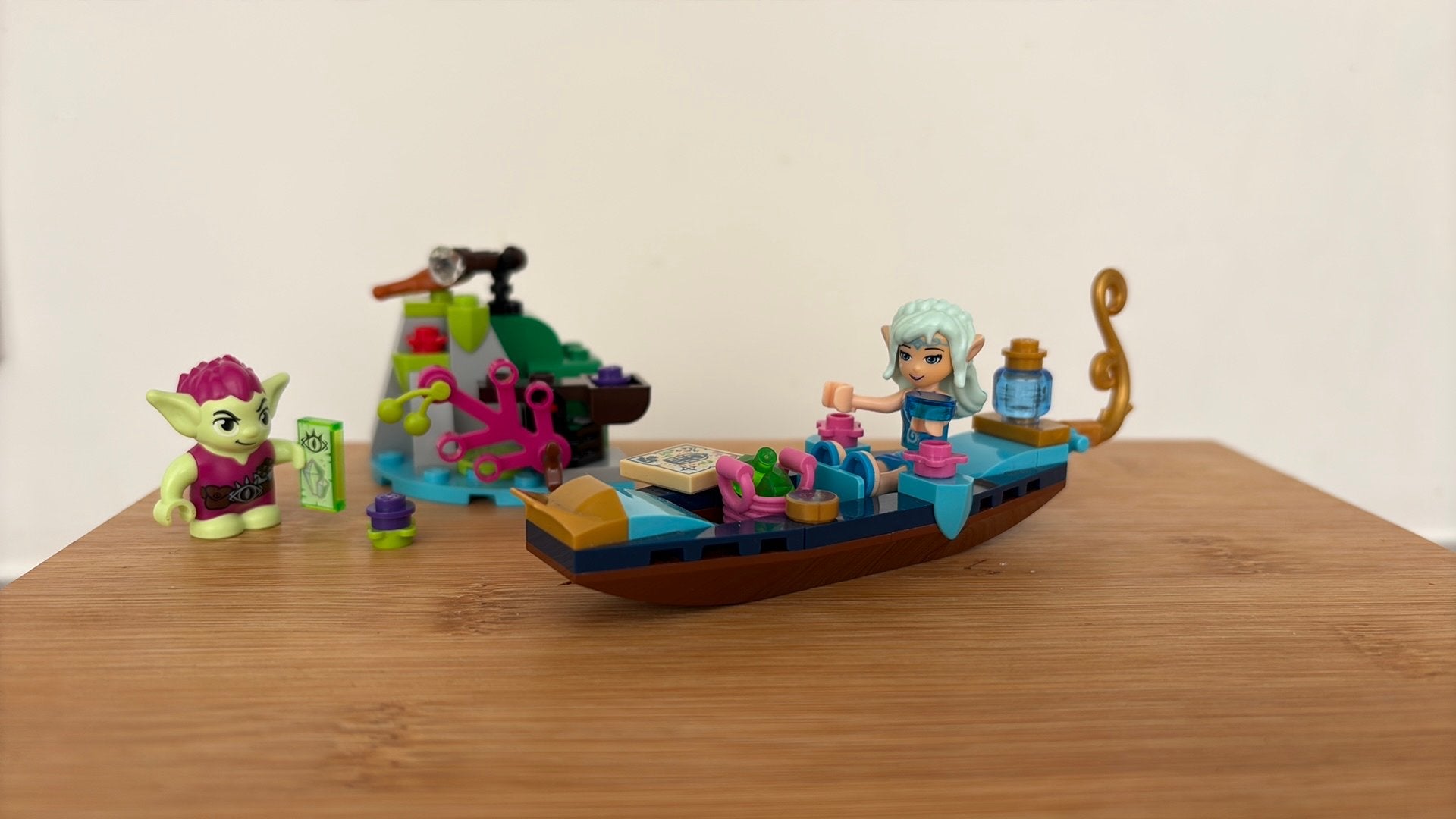 Lego Elves 41181 Naida’s gondel & de Goblin-dief zgan, Overige thema's, Lego, Ophalen of Verzenden, Complete set