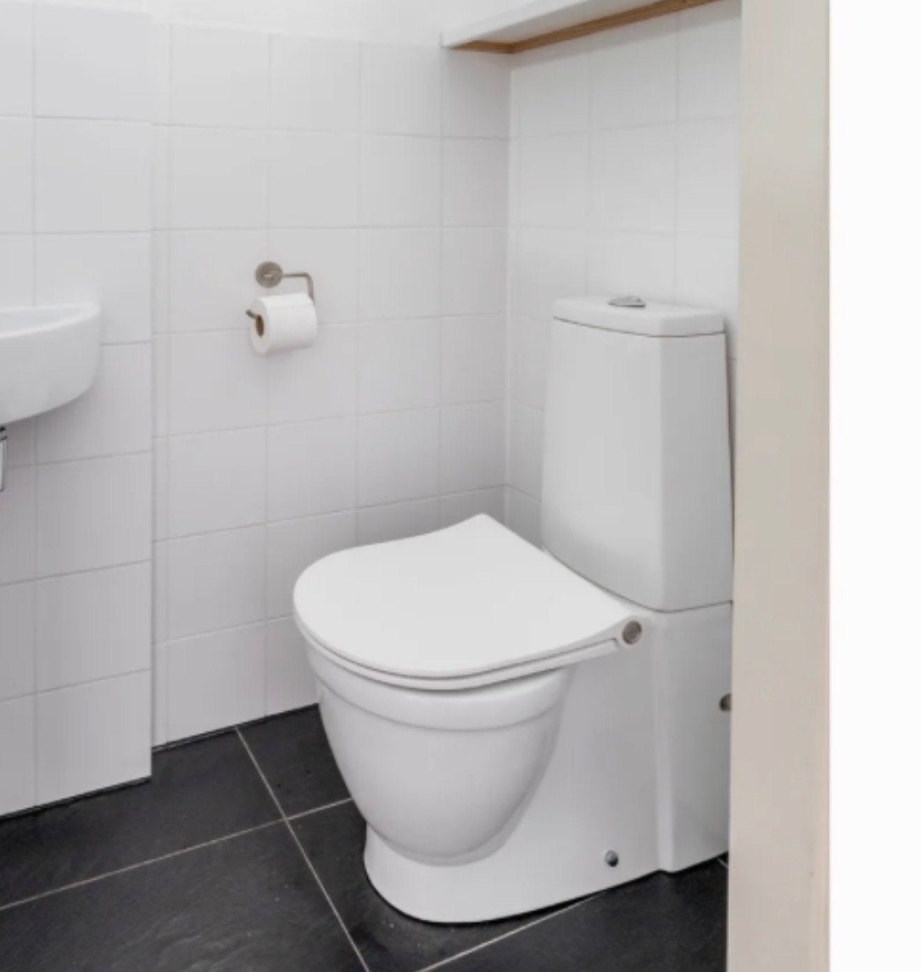 Zeer nette Witte toiletpot, Ophalen, Gebruikt, Chroom, Toilet