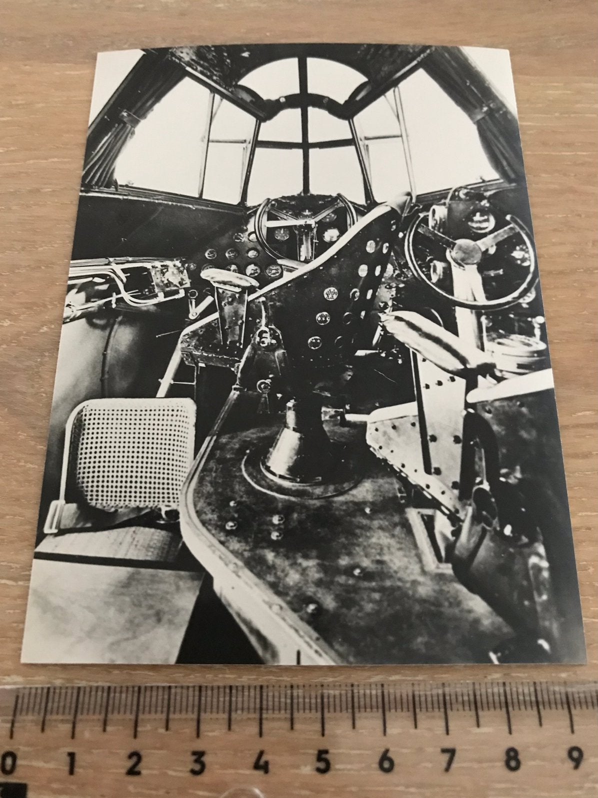 Fokker FXXII Cockpit Interieur Foto KLM Vliegtuig Luchtvaart, Verzamelen, Ophalen of Verzenden, Zo goed als nieuw, Kaart, Foto of Prent