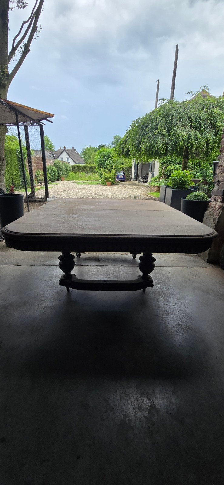 Antieke robuuste salontafel, Antiek en Kunst, Antiek | Meubels | Tafels, Ophalen