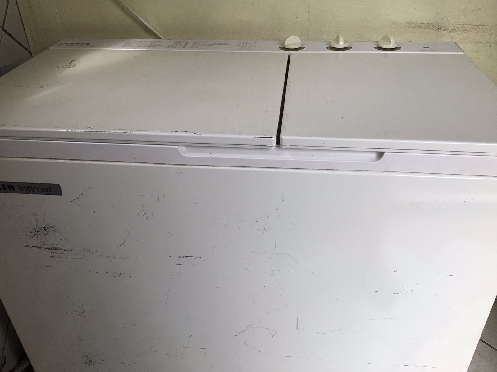 Wasmachine en centrifuge bovenlader, Witgoed en Apparatuur, Wasmachines, 4 tot 6 kg, Ophalen, Gebruikt, Bovenlader