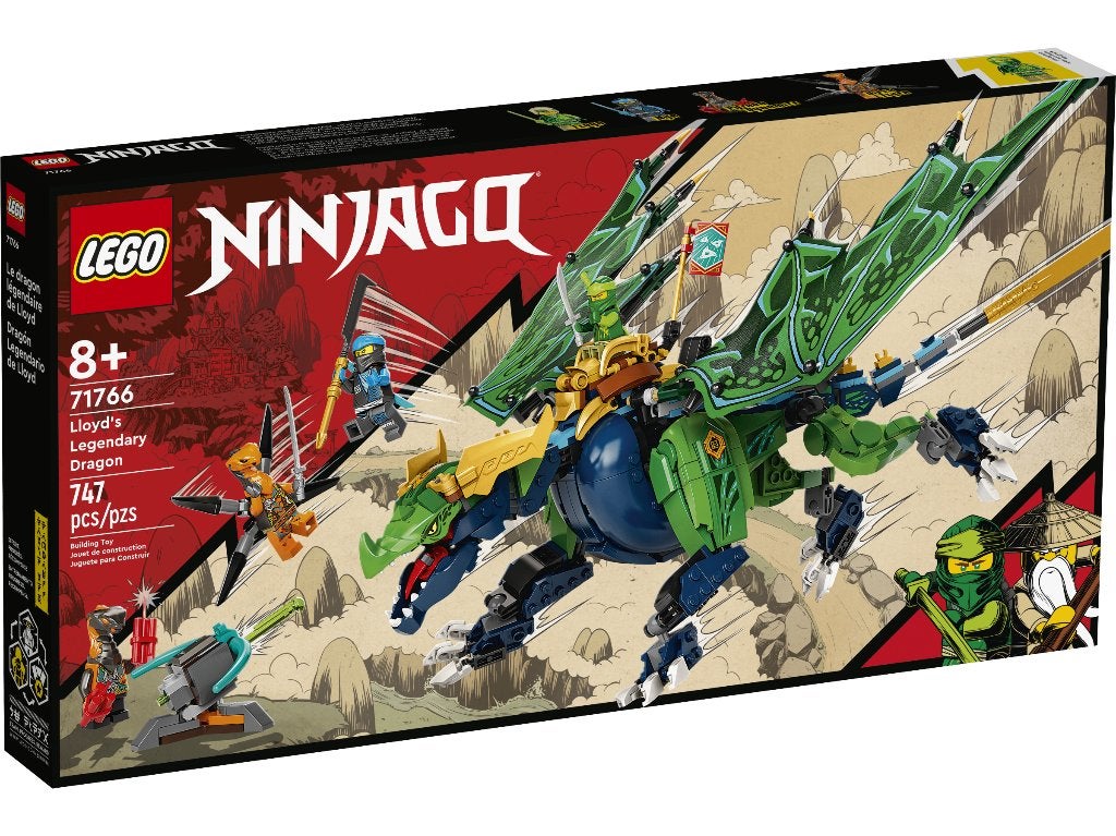 71766 LEGO Ninjago: Lloyd's legendarische draak -Nieuw!!, Lego, Nieuw, Ophalen of Verzenden, Ongeopend/sealed