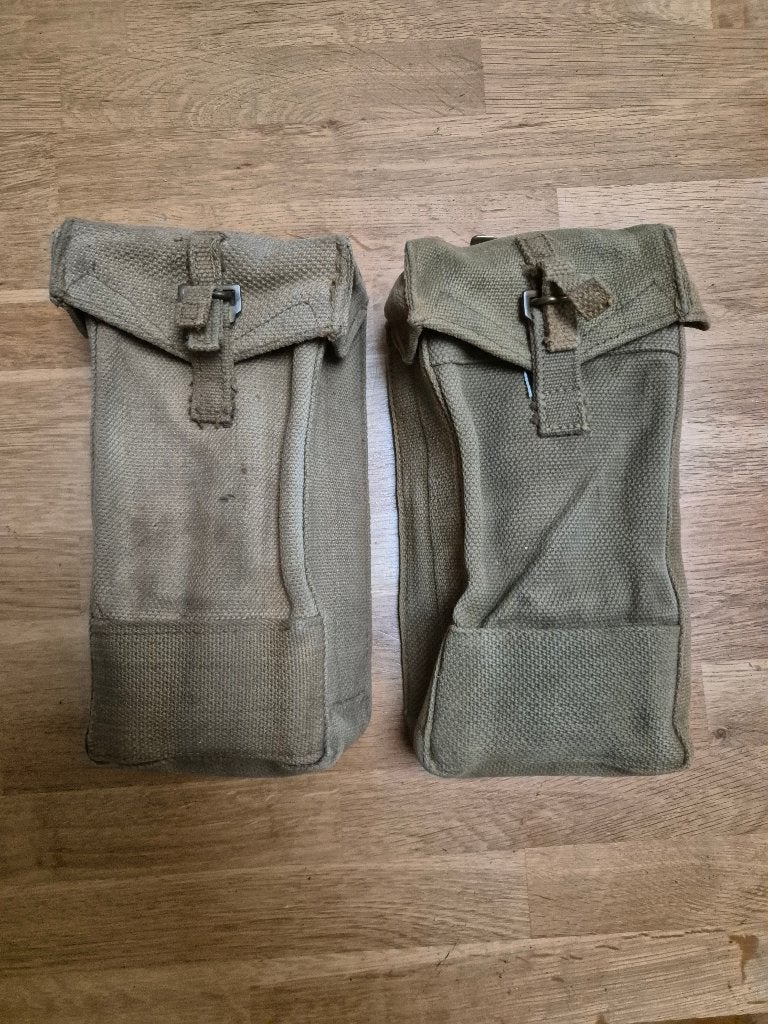 Wo2 Britse munitie tasjes 2x, Ophalen of Verzenden, Engeland