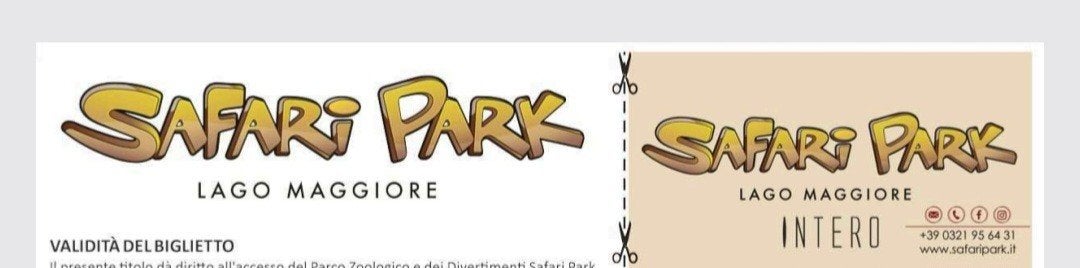 4 kaartjes voor Safaripark Lago Maggoire, Drie personen of meer, Ticket of Toegangskaart