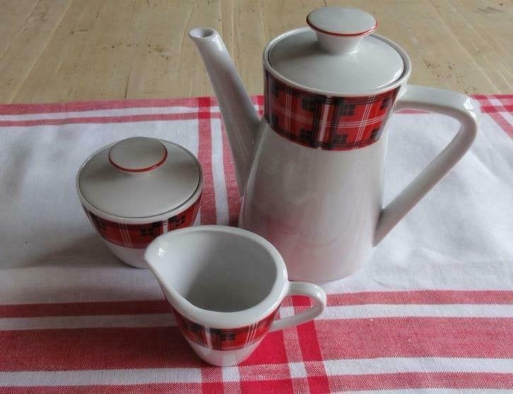 SALE, Vintage koffiepotje & suikerpot, Seltmann Weiden CORA, Gebruikt, -, -, Overige typen