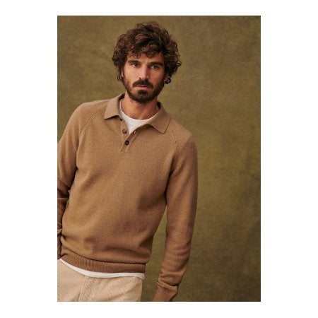 Octobre Heren Trui Moreno Camel - Maat XL, Kleding | Heren, Truien en Vesten, Bonjour@octobre‑editions.com, Ophalen of Verzenden