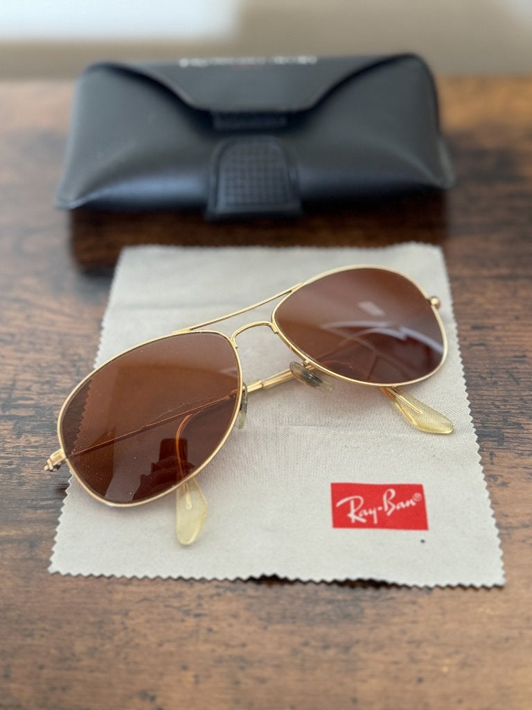 Ray-Ban Cockpit RB3362 zonnebril goudkleurig montuur ZGAN, Sieraden, Tassen en Uiterlijk, Zonnebrillen en Brillen | Dames, Ophalen of Verzenden
