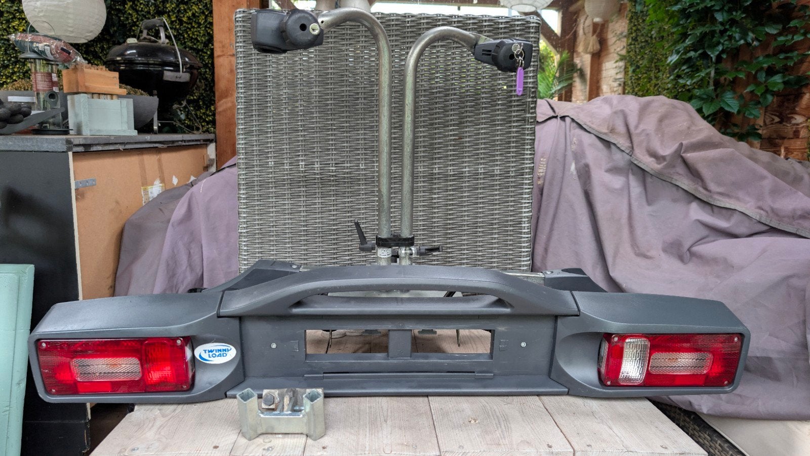 Twinny Load Power Carrier fietsendrager met kantelfunctie, Ophalen, Gebruikt, 2 fietsen, Trekhaakdrager