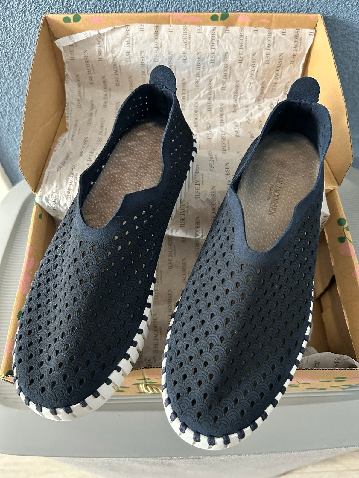 Skechers Tulip instappers donkerblauw maat 40, Blauw, Instappers, Ophalen of Verzenden, Zo goed als nieuw