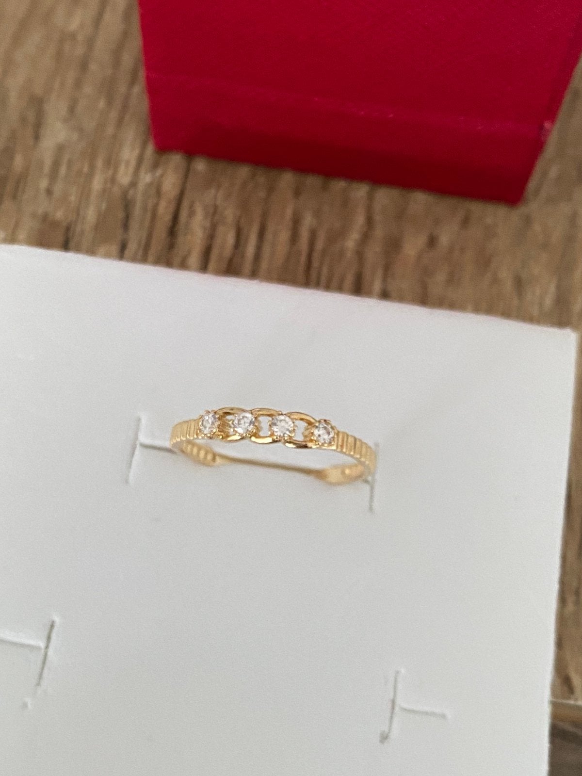 14 karaat gouden ring 585  goud, Nieuw, Ophalen of Verzenden, Met edelsteen, Dame