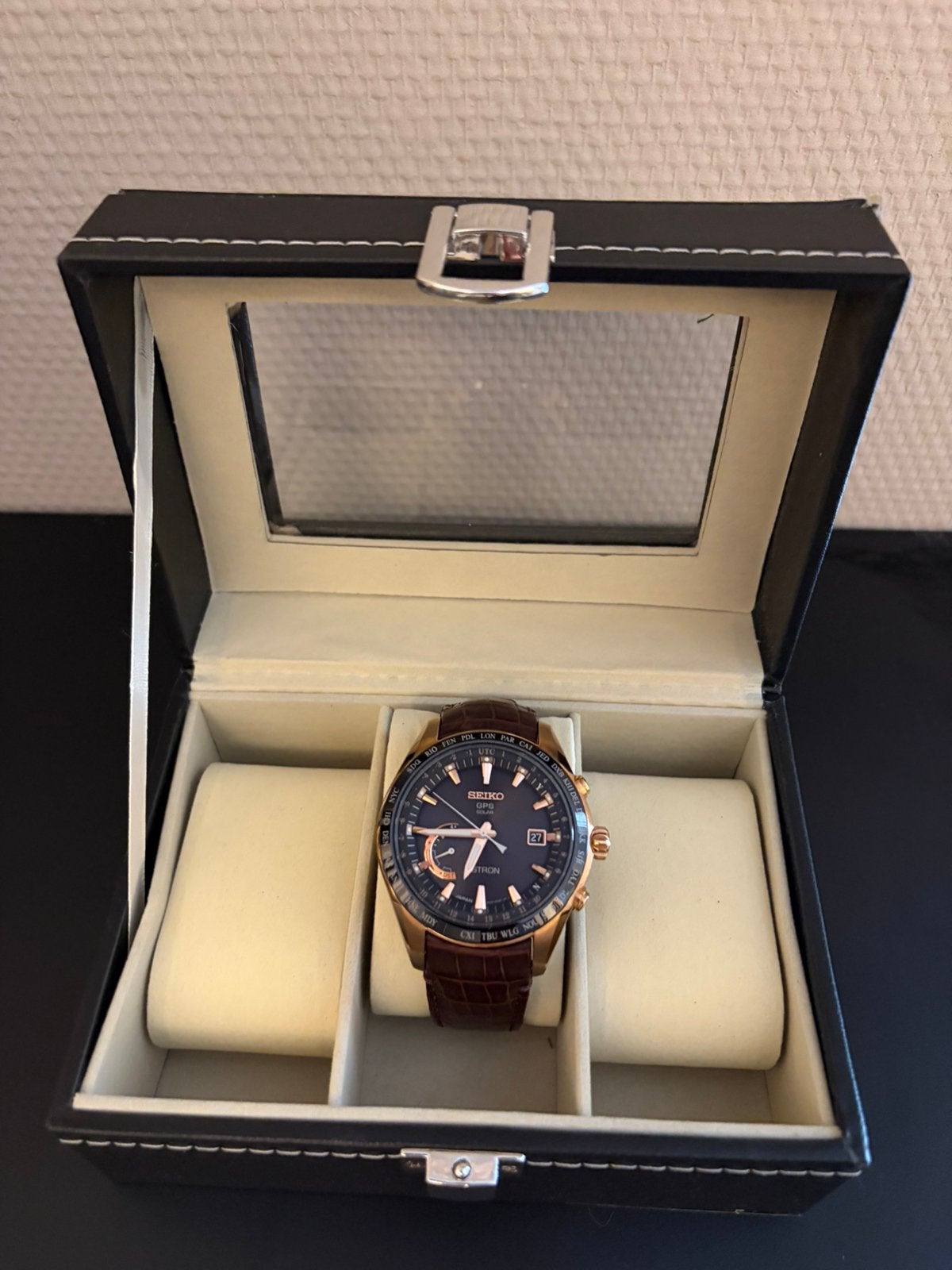 SEIKO gps solar astron, Ophalen, Zo goed als nieuw, Staal, Seiko