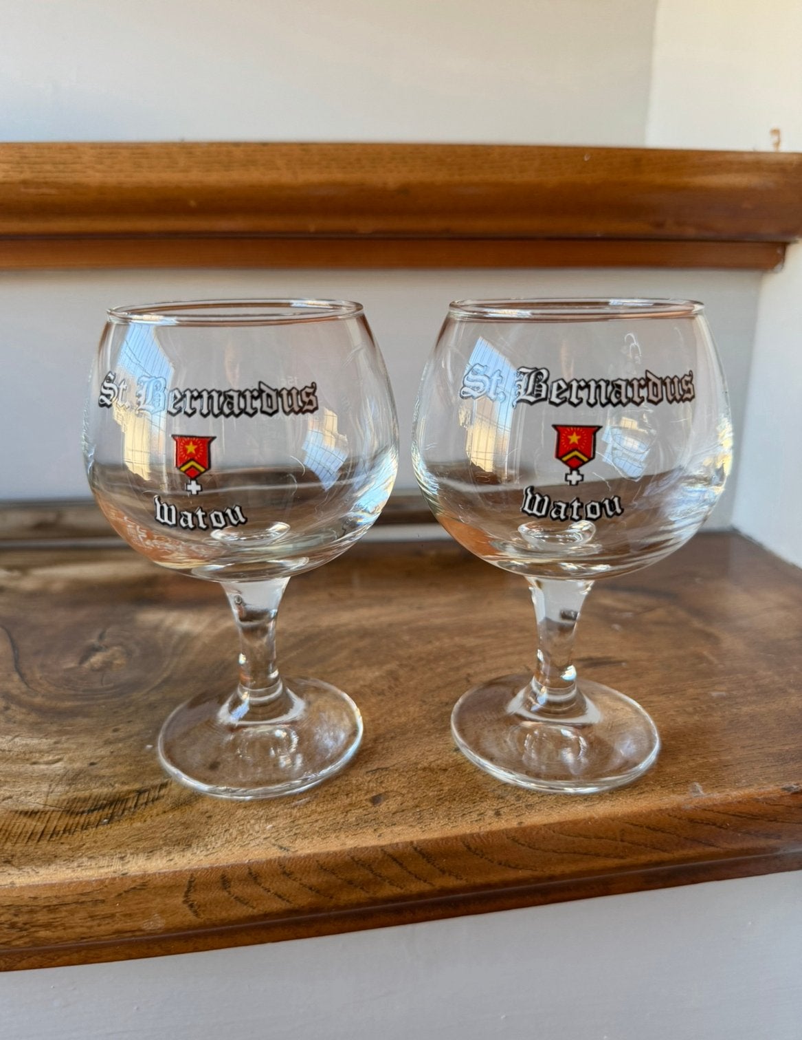 2x St. Bernardus watou bierglas 0,15L, Ophalen of Verzenden, Zo goed als nieuw, Glas of Glazen, Overige merken