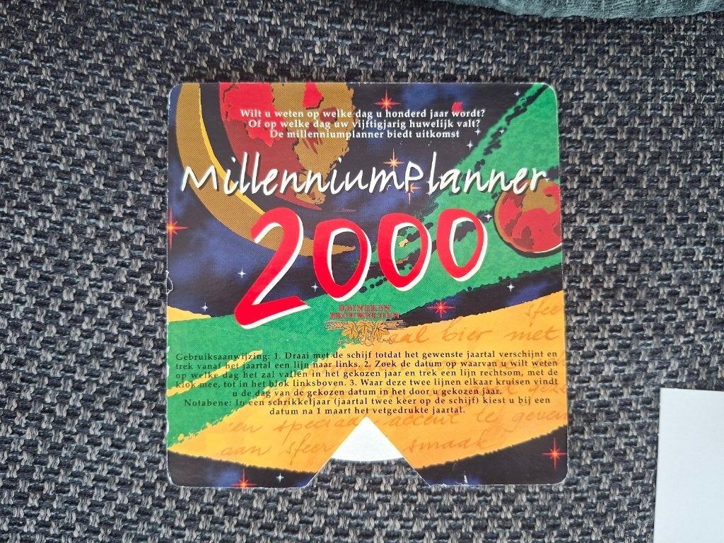Heineken bier millenium planner 2000, Ophalen of Verzenden, Zo goed als nieuw, Overige typen, Heineken