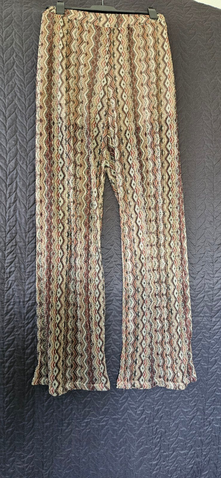 Costes Rebel flared broek met print - Maat M, Meerkleurig, Zo goed als nieuw, Lang, Costes Rebel