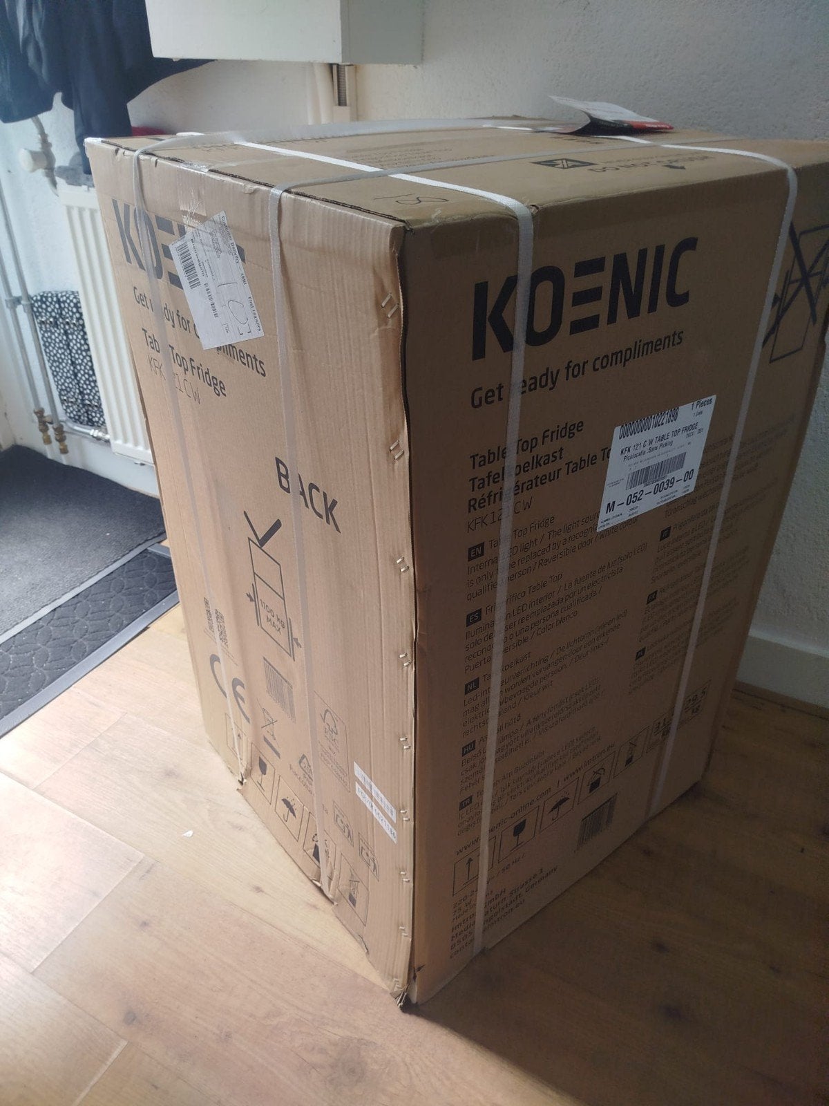Nieuwe koelkast, Doe-het-zelf en Verbouw, Kratten en Dozen, Doos, 60 cm of meer, Nieuw, Ophalen of Verzenden