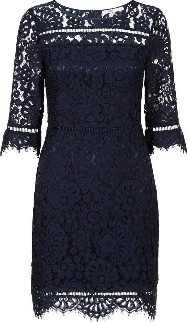 Mooie zwarte kanten STEPS jurk maat 42, Kleding | Dames, Jurken, Zwart, Maat 42/44 (L), Ophalen of Verzenden, Zo goed als nieuw
