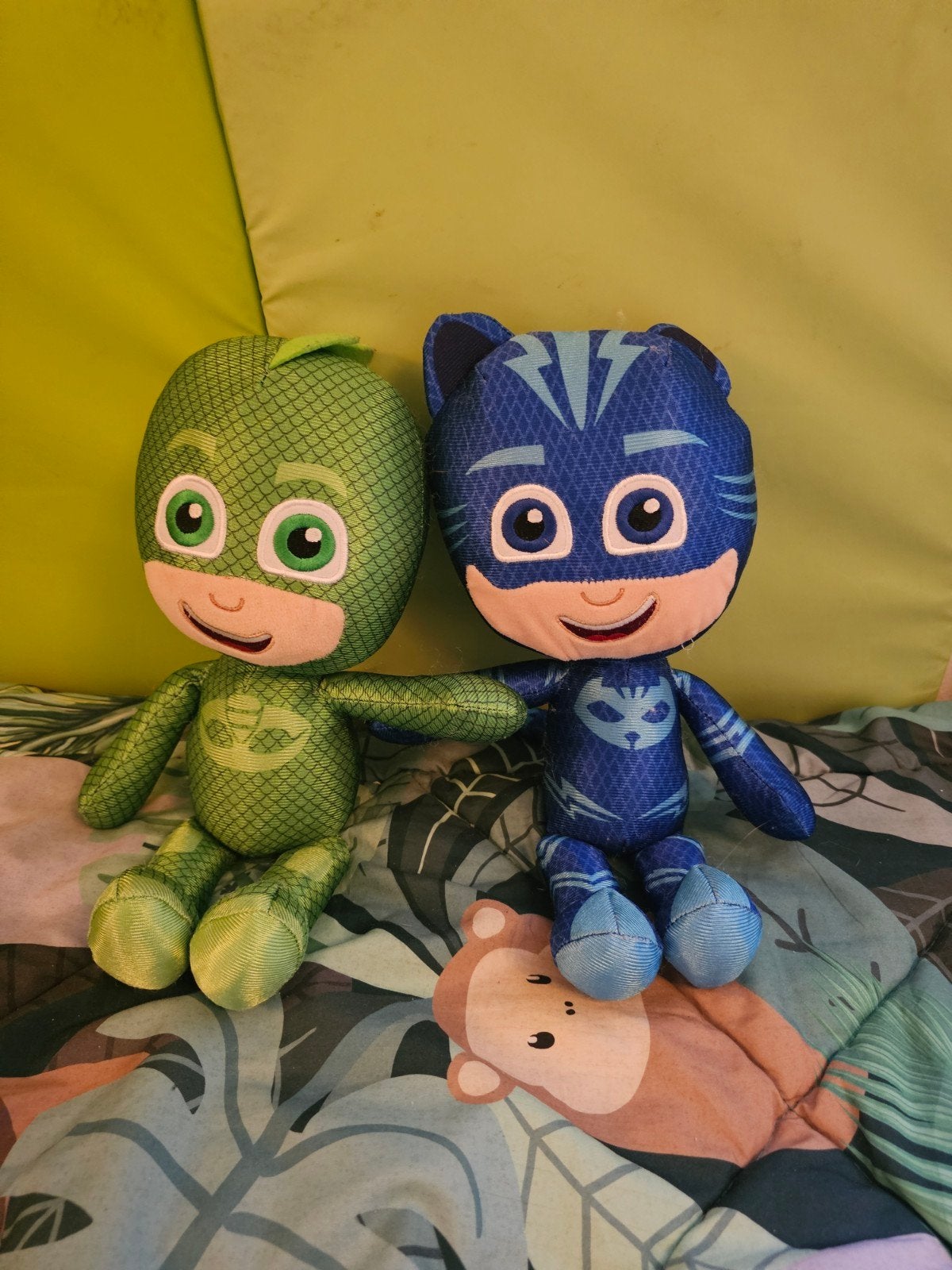 PJ Masks knuffels: Gecko en Catboy, Overige merken, Overige karakters, Overige typen, Ophalen of Verzenden