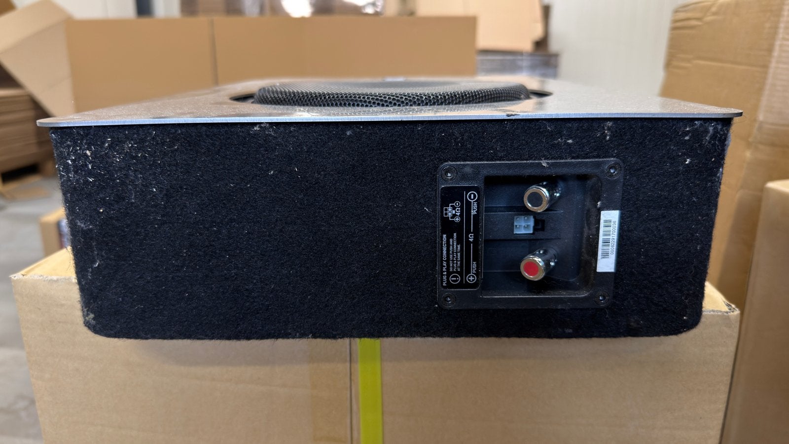2x Compacte Audison Subwoofer met RVS Versteviging, Auto diversen, Ophalen, Gebruikt, Audison, Audison