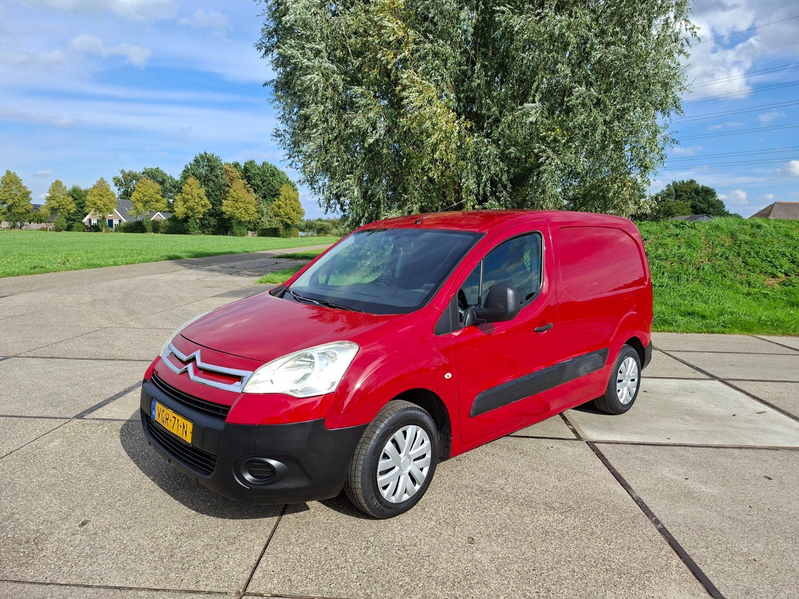 Citroën berlingo 1.6 benzine 3 persoons grijs kenteken 2010, Auto's, Voorwielaandrijving, Stof, 975 kg, Bedrijf