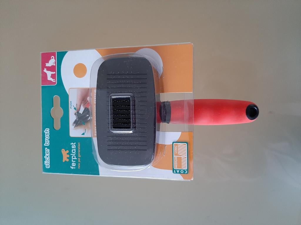 SLICKER BRUSH EN BESCHERMKRAAG NIEUW IN VERPAKKING, Dieren en Toebehoren, Honden-accessoires, Ophalen of Verzenden, Nieuw