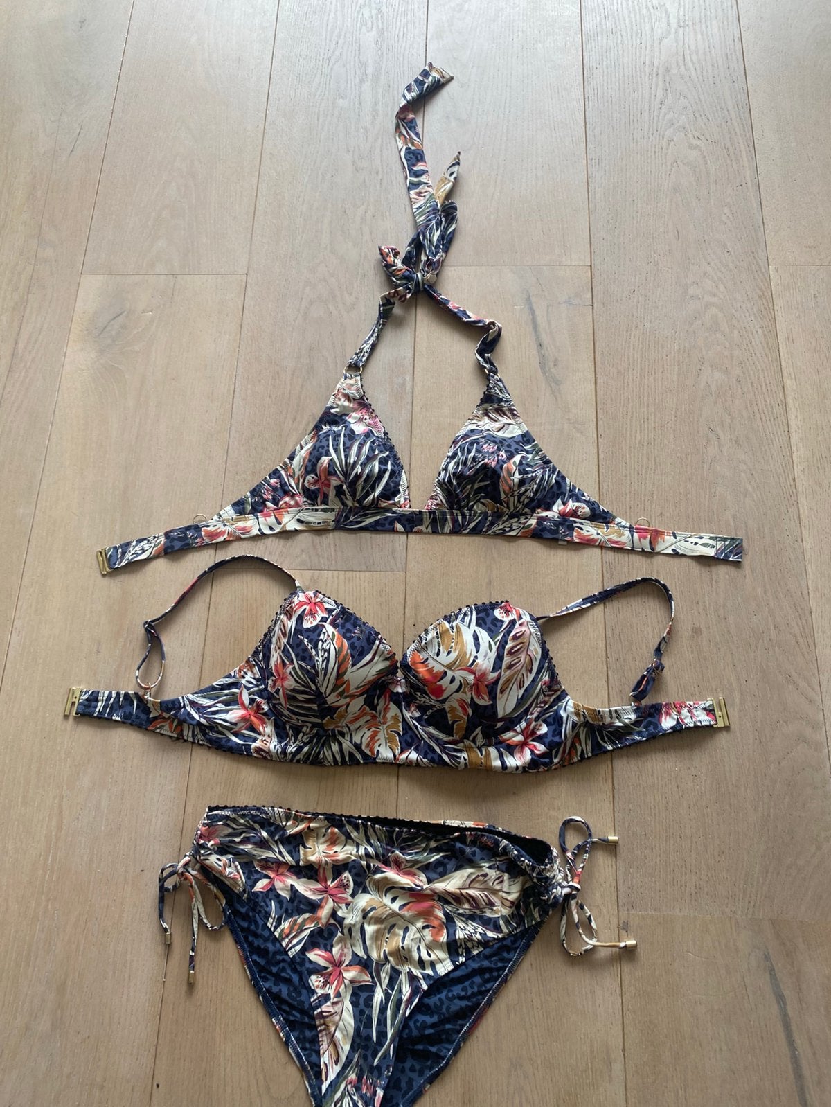 Bikini cyell 40 c en 40 b, Ophalen of Verzenden, Zo goed als nieuw, Blauw, Bikini