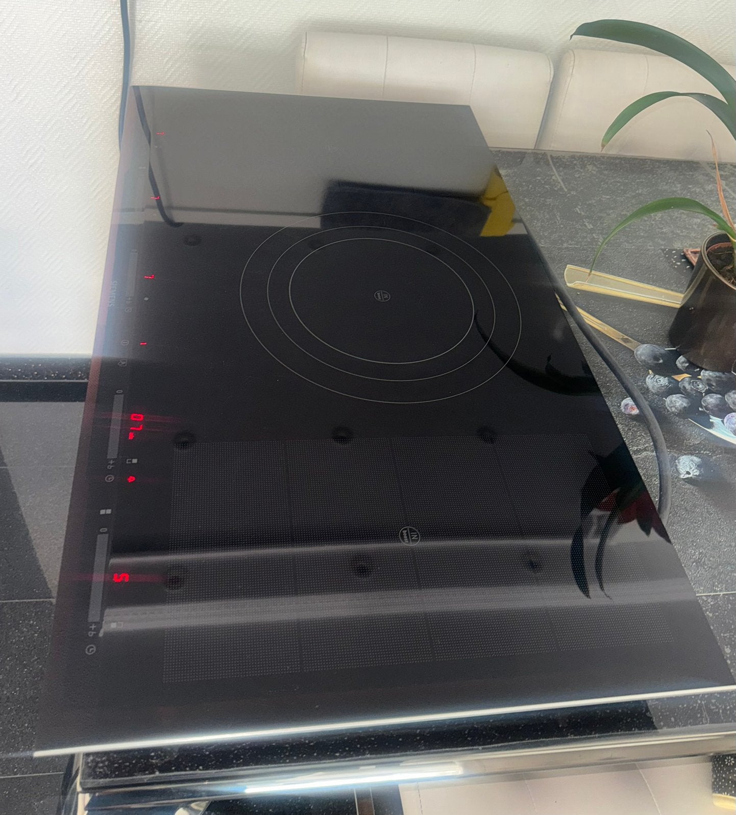 Siemens inductie kookplaat 90 cm, Ophalen, Gebruikt, Inbouw, Inductie
