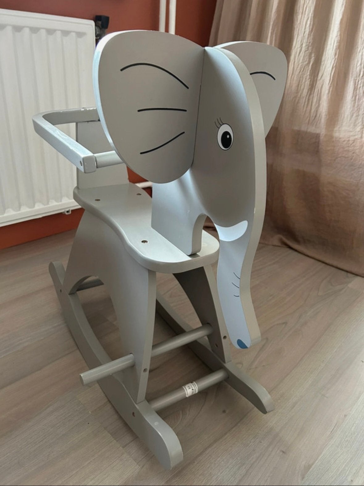 Houten schommelstoel/hobbelfiguur olifant, Ophalen, Gebruikt
