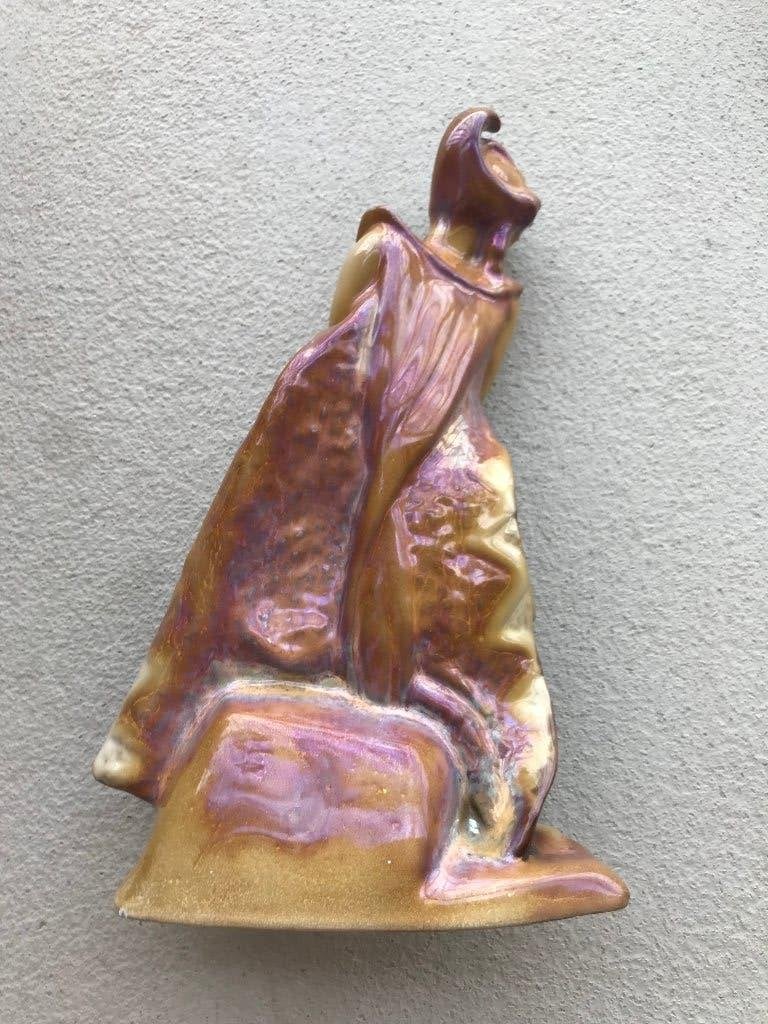 plateel javaanse danser art deco gouda plazuid j v schaik, Ophalen of Verzenden