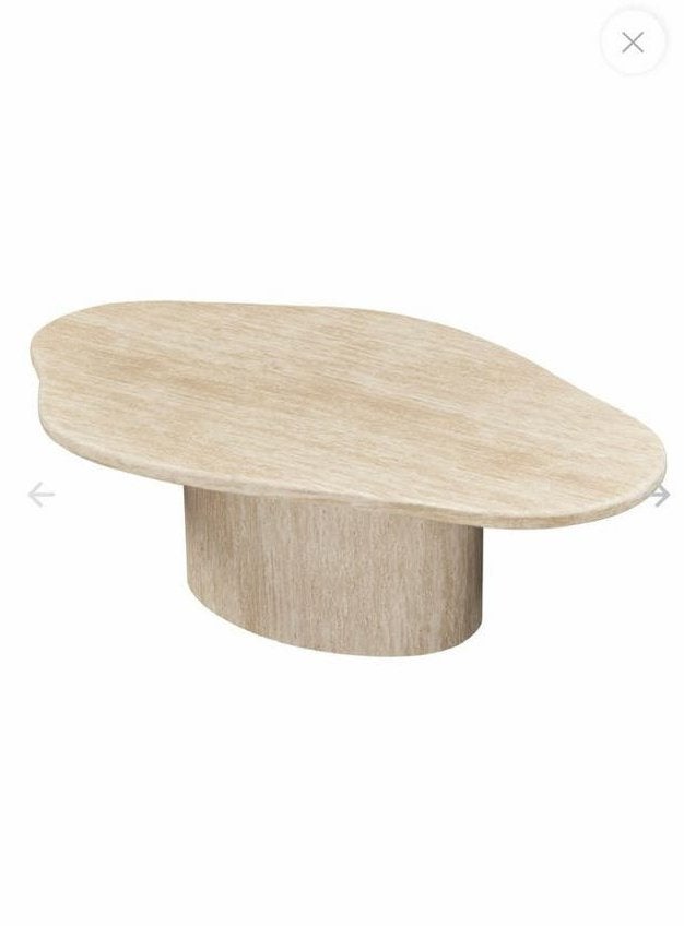 Salontafel Travertin, 100 tot 150 cm, Zo goed als nieuw, Rechthoekig, 50 tot 100 cm