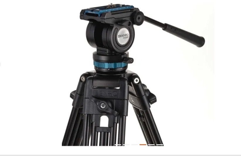 Benro Videostatief met videokop KH26PC, Ophalen, Benro, Driepoot, Zo goed als nieuw