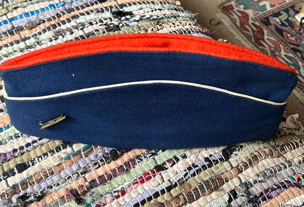 Franse Veldmuts/Schuitje Blauw wit Rood met onderscheiding, Verzamelen, Militaria | Tweede Wereldoorlog, Helm of Baret, Overige gebieden