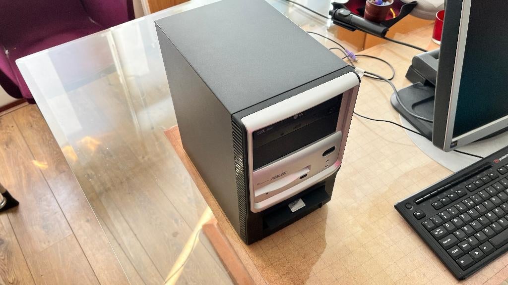 ASUS Terminator P4 vintage retro PC - dual-boot XP/W2000, Ophalen of Verzenden, ASUS