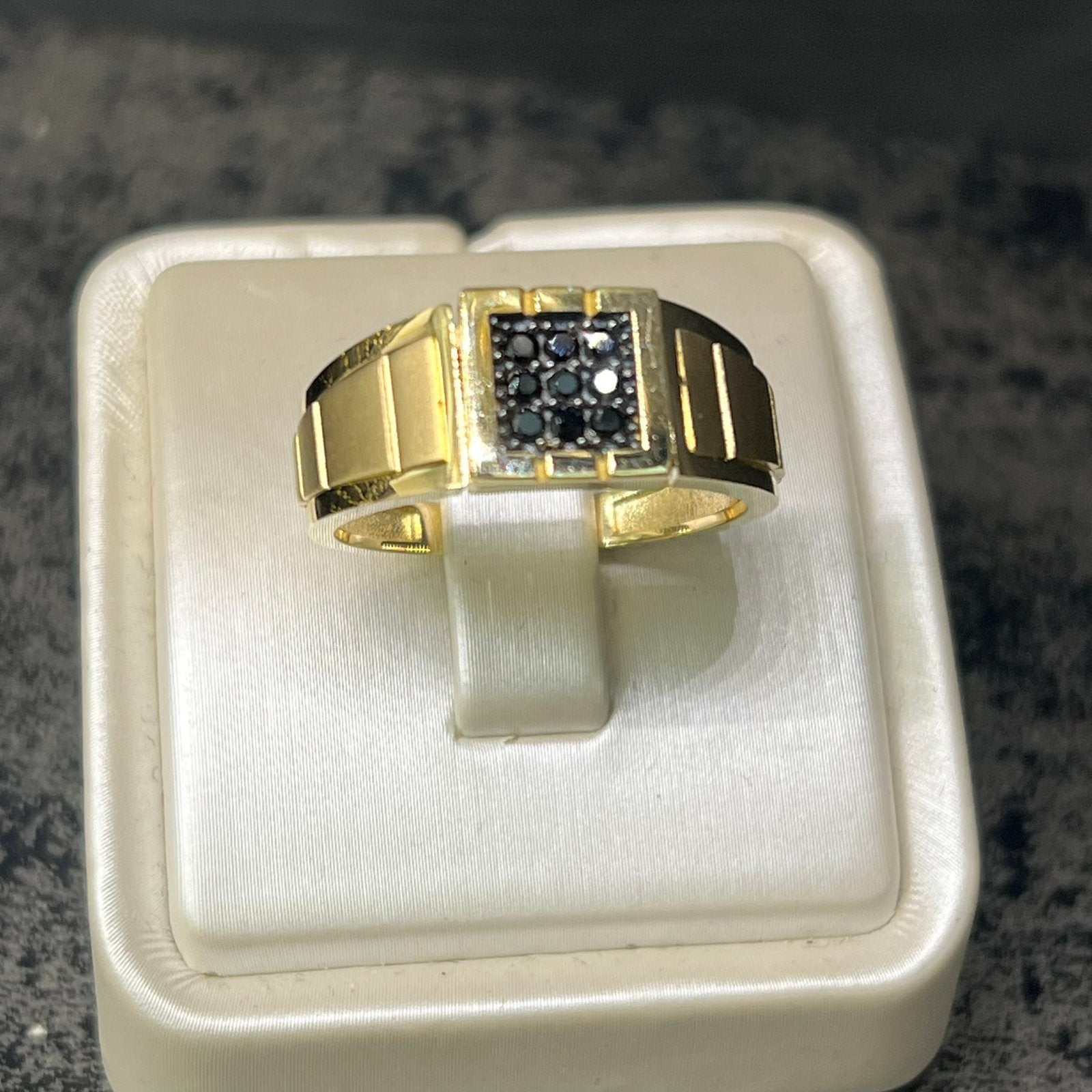 14 karaat gouden ring heren prachtig model, Ophalen of Verzenden, Nieuw, Goud, Heer