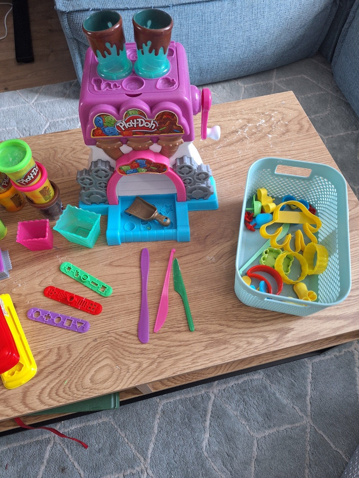 Grote Play-Doh klei set met ijssalon en veel accessoires, Ophalen, Gebruikt, Jongen of Meisje