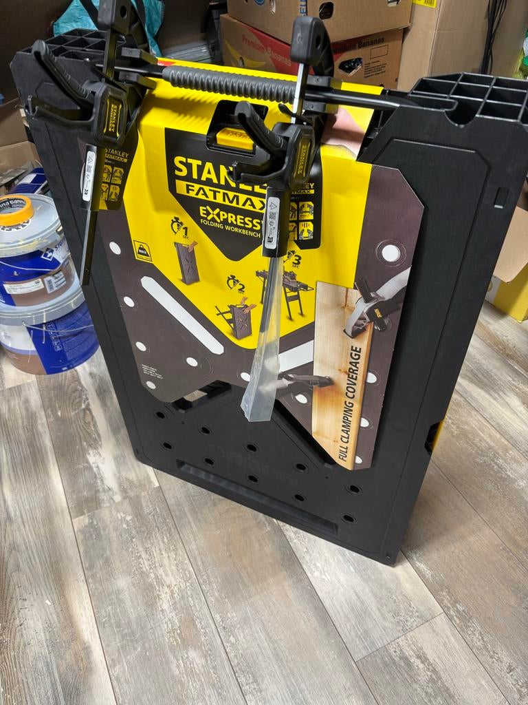 Stanley FatMax Express Opvouwbare Werkbank - Nieuw, Doe-het-zelf en Verbouw, Werkbanken, Ophalen of Verzenden, Nieuw, 70 tot 120 cm