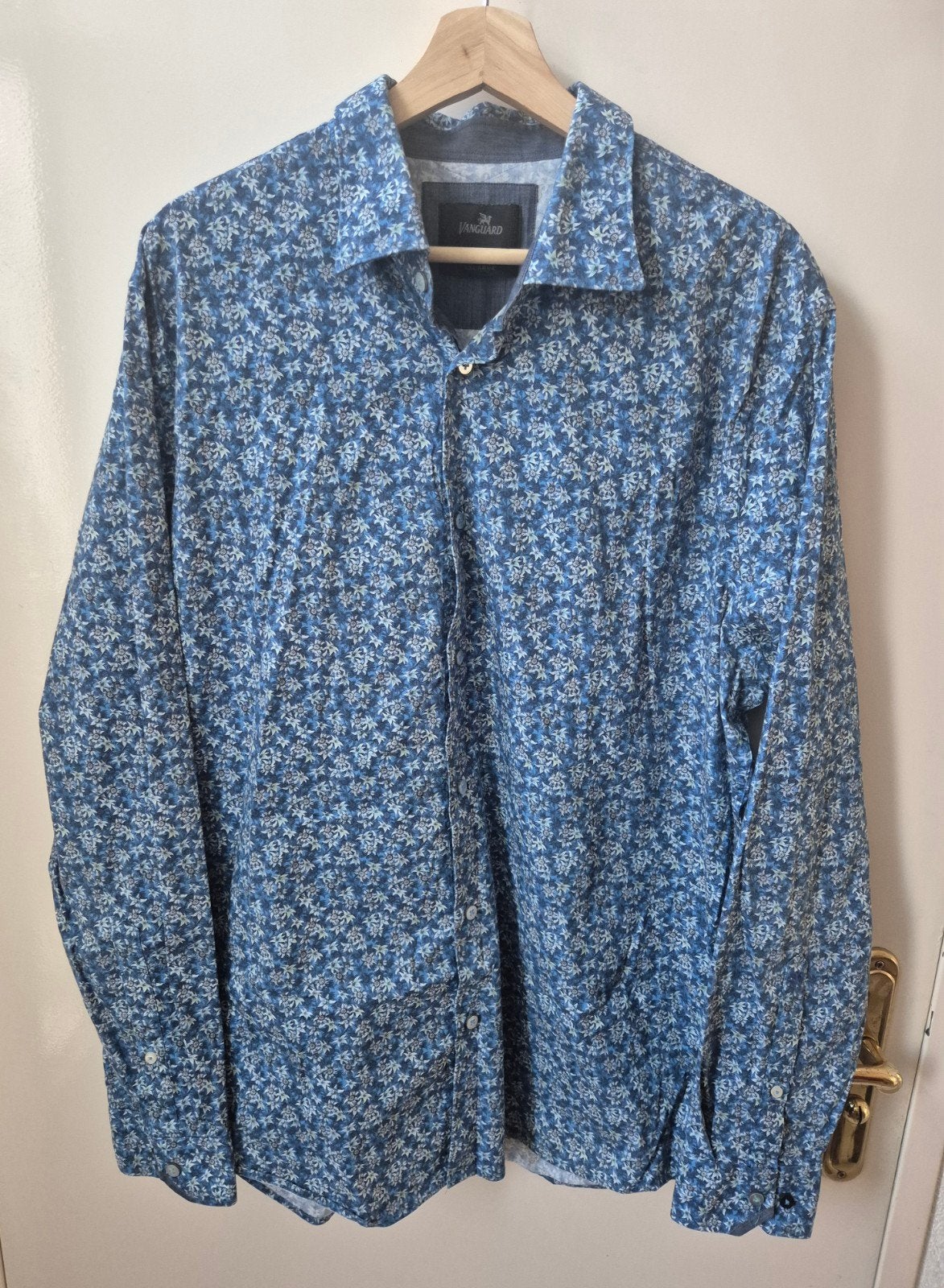 Vanguard Overhemd XXL, Kleding | Heren, Blauw, Ophalen of Verzenden, Zo goed als nieuw, Overige halswijdtes