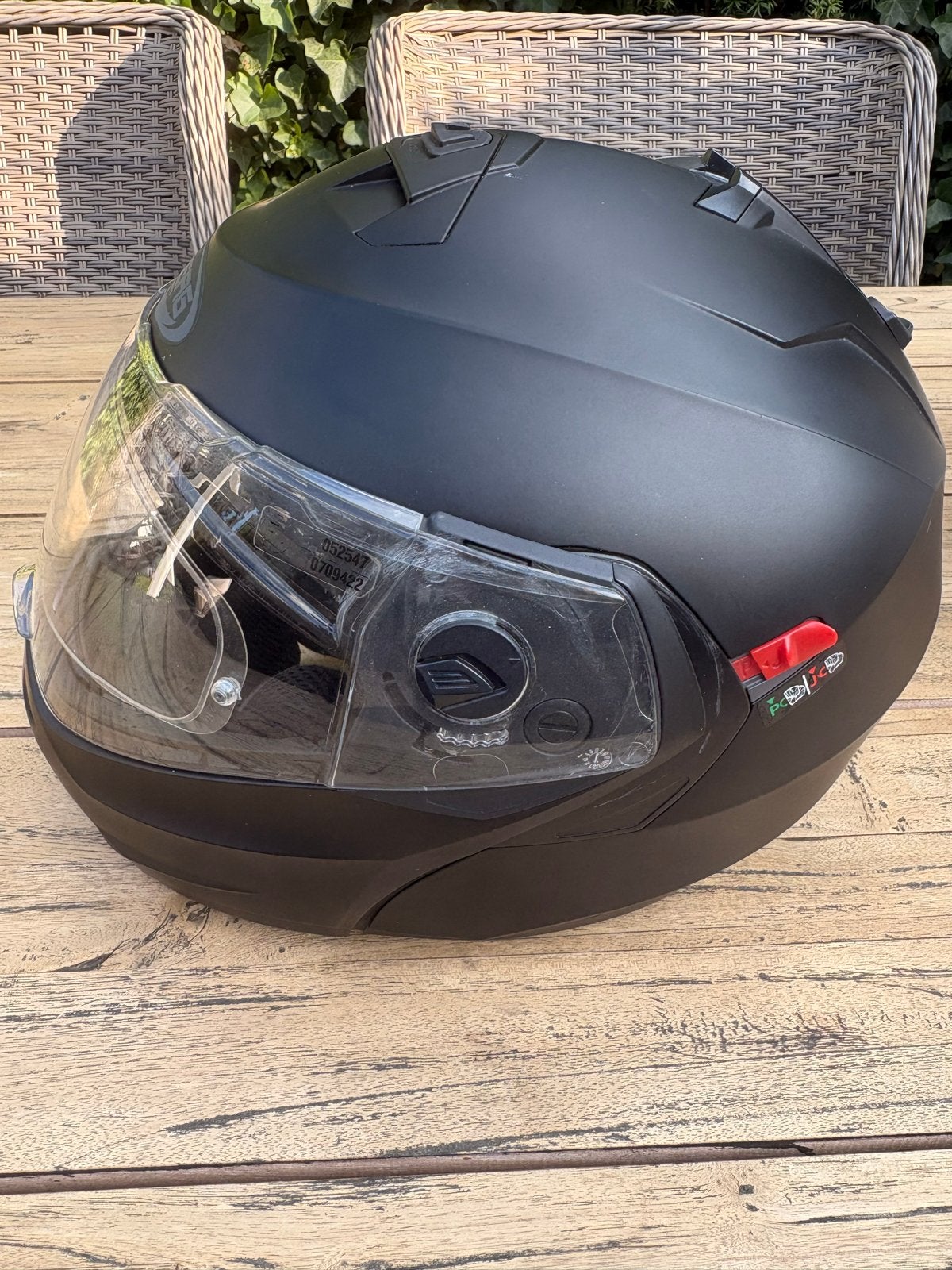 Caberg Duke 2 Systeemhelm Maat L (59-60cm) - Zwart, Motoren, Kleding | Motorhelmen, Systeemhelm, Ophalen of Verzenden, L, Caberg