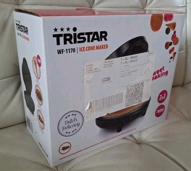 Tristar WF-1170 IJshoorntjesmaker - Nieuw in doos, Ophalen of Verzenden, Nieuw