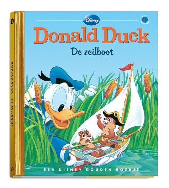 Disney gouden boekje: Donald Duck: De zeilboot, Verzamelen, Disney, Ophalen of Verzenden, Donald Duck, Zo goed als nieuw, Overige typen