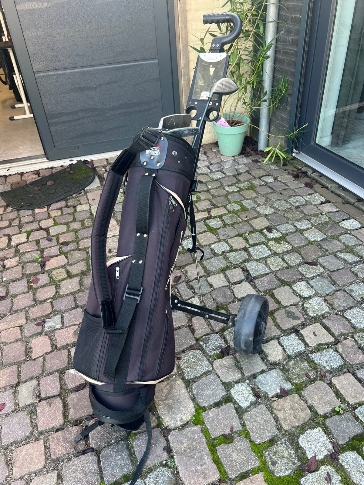 Apron golfset heren rechtshandig, Ophalen, Zo goed als nieuw, Set
