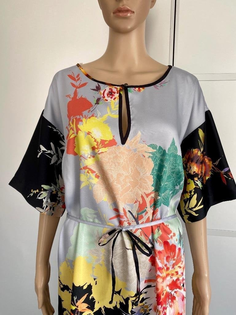 H573 Summum maat S/M=36/38 jurk jurkje kimono, Kleding | Dames, Summum, Ophalen of Verzenden, Zo goed als nieuw, Knielengte