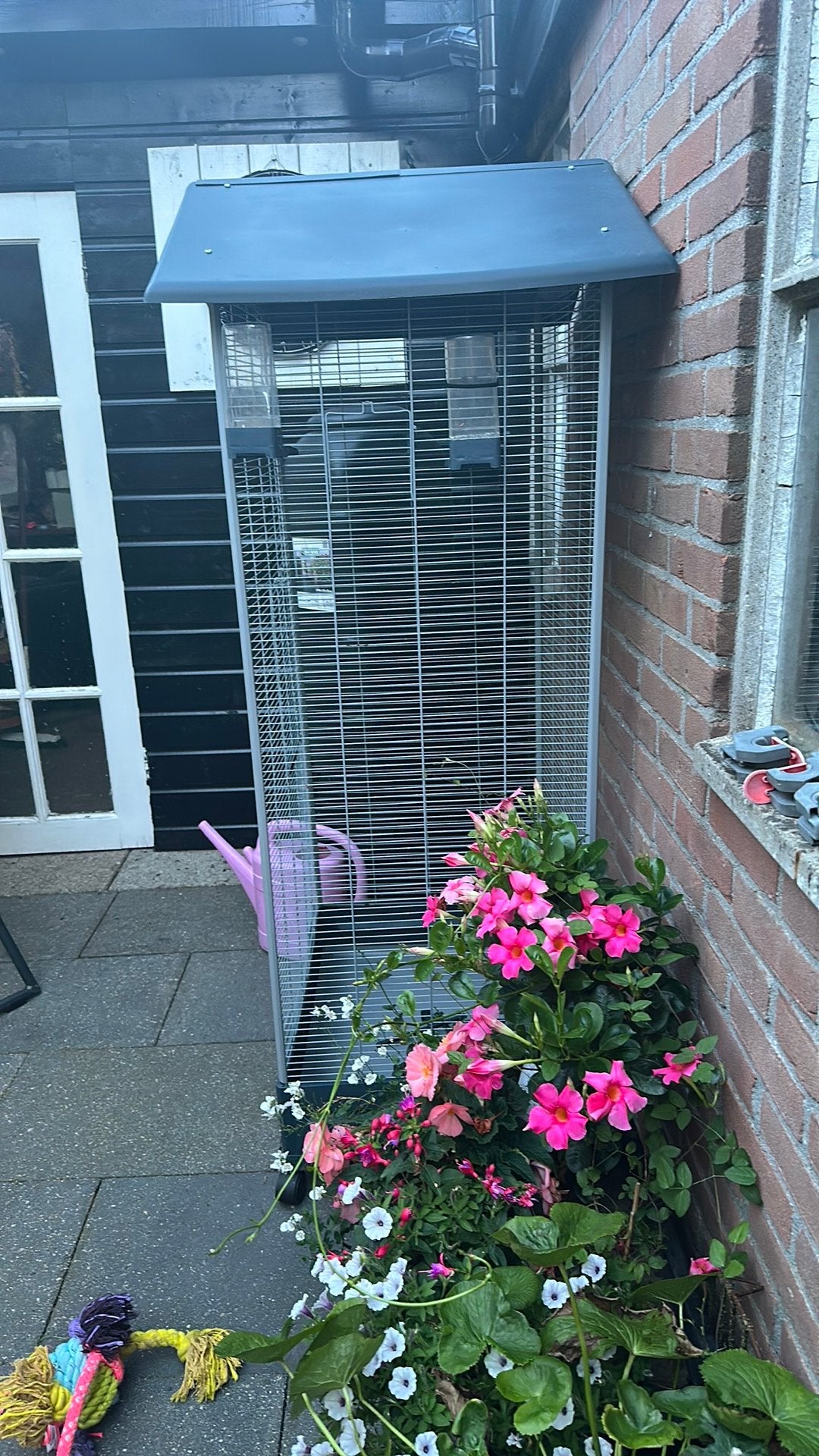 Vogel kooi voor buiten en binnen., Dieren en Toebehoren, Vogels | Hokken en Kooien, Ophalen, Zo goed als nieuw, Metaal, Vogelkooi