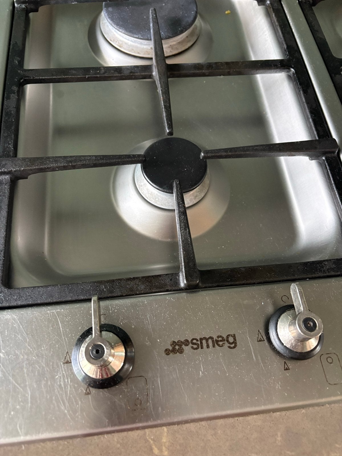 Smeg gasfornuis met 5 kookzones, Ophalen, Gebruikt, Inbouw, Gas