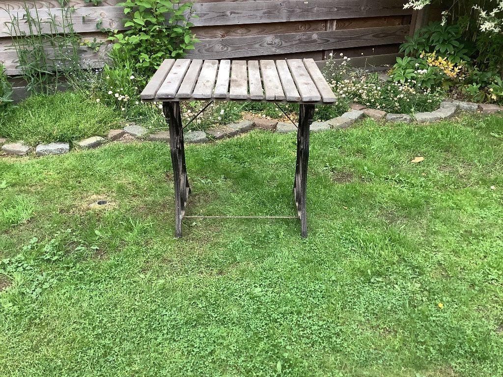 Tafeltje tuin 74 x 63 cm, Tuin en Terras, Tuintafels, Ophalen, Gebruikt, Rechthoekig, Hout