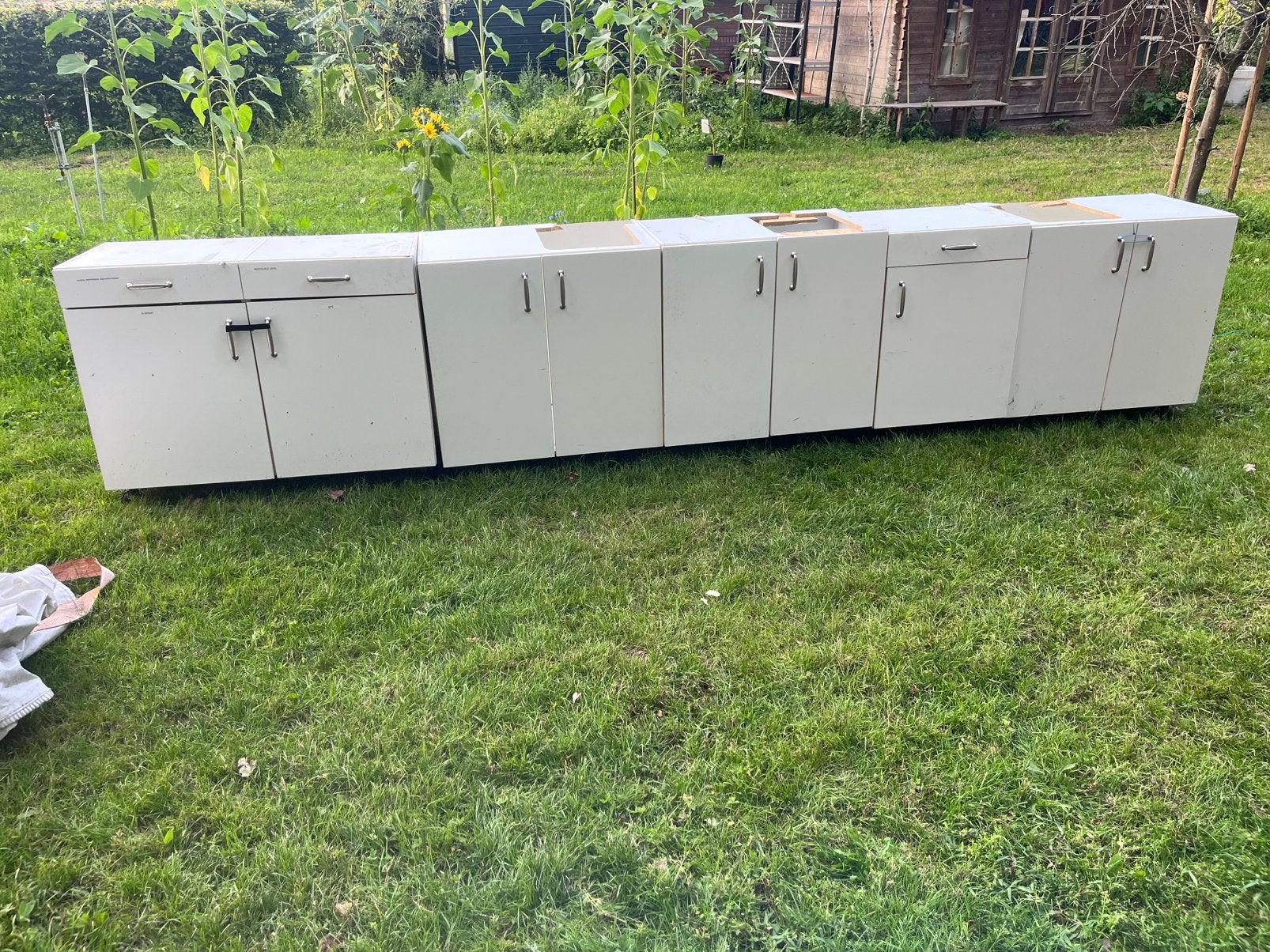 Werkblad met onderkasten, Huis en Inrichting, 100 tot 150 cm, Ophalen of Verzenden, Zo goed als nieuw, Minder dan 100 cm